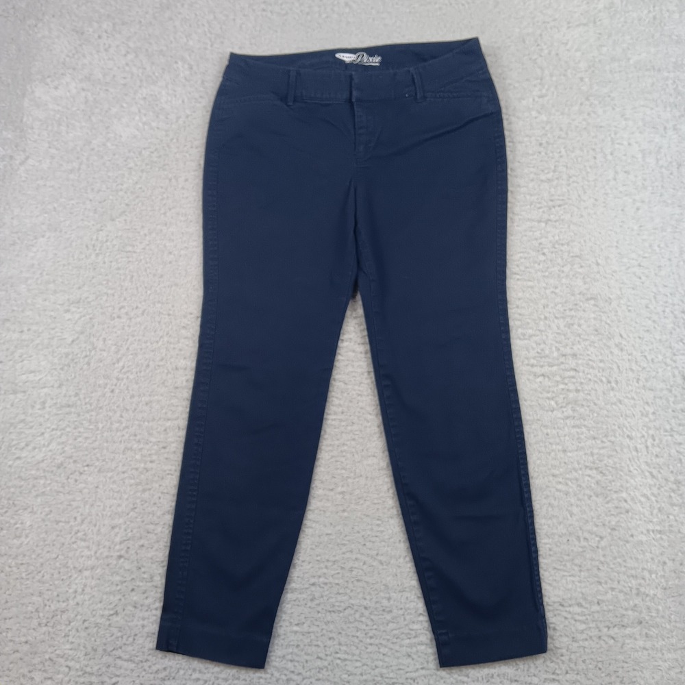 Old Navy Chino Pixie Women 4 Petite Navy Blue Slim Ankle Stretch S/978298-00